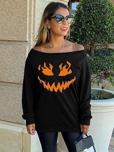 Sudadera de manga larga para mujer, Jersey suave y cómodo de tono pastel sólido, perfecto para ropa de calle elegante - Product Image 5