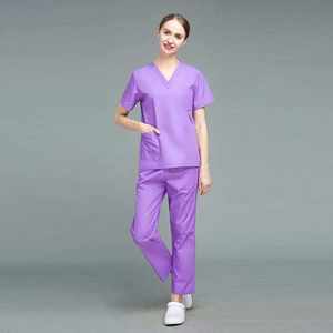 Uniformes Unisex para Hospital, tela de punto cómoda, ropa de enfermería y uniformes de limpieza para hombres y mujeres, estilo médico - Product Image 2