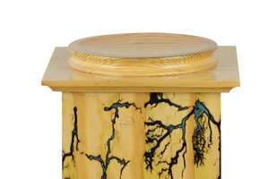 Wooden Urn Box Fractal Burning Adult Cremation Urns With Lid Funeral <b>for</b> Human <b>Ashes</b> Pet <b>Keepsake</b> Urn - Product Image 2