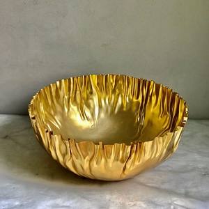 Cuenco grande de níquel y Metal de alta calidad, decoración para el hogar, redondo, plateado - Product Image 6