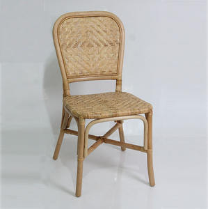 Silla de Jardín de Teca Pulida Natural para Patio Exterior, Cafetería, Resort, Villa y Comedor de Patio, Diseño Tejido a Mano, Ecológica y Duradera - Product Image 1