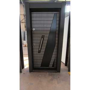 Porte d'entrée de sécurité en acier moderne ABSDOOR ERNA, design intérieur élégant, isolation thermique manuelle, réglage du son, villas Turquie - Product Image 4