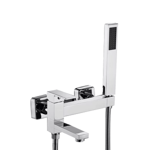 Tidgiugno raccordi per vasca da bagno <span class=keywords><strong>a</strong></span> parete <span class=keywords><strong>rubinetto</strong></span> per doccia monocomando Set doccia in ottone cromato miscelatore per vasca con doccetta - Product Image 1