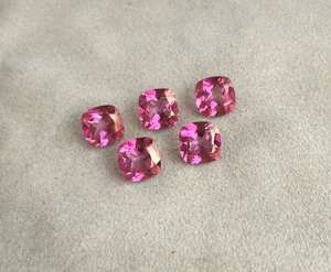 Topacio rosa no calentado corte de 4mm a 6mm facetado suelto Topacio Rosa recubierto de piedras preciosas naturales a precios de mayorista - Product Image 6