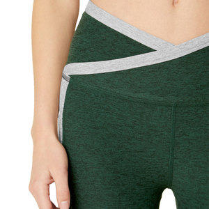 Custom Mid-Waisted Spandex/Polyester <b>Leggings</b> with Pocket Quick Dry & Breathable Plus Size for Women's Fitness - Product Image 6