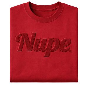 Camiseta de Fraternidad Nupe Kappa Alpha Psi, Color Carmesí, Chenille, Talla Real, Algodón Premium, Bordado con Letras Griegas - Product Image 6