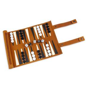 Juego de Backgammon de Cuero Hecho a Mano con un Toque Artesanal y un Diseño Distintivo, Juego de Backgammon de Cuero de Inspiración Vintage - Product Image 1