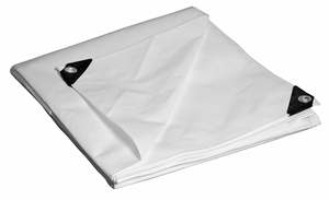 Bâche en plastique PEHD blanche unie, imperméable, résistante aux UV, sur mesure pour camions et remorques, durable pour l'extérieur - Product Image 5