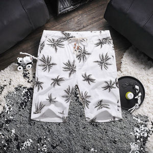 Custom Made Men's Summer Fashion Elastic Mesh <b>Shorts</b> 100% Polyester <b>Waterproof</b> Casual Style Sublimation Printed DDP shipping - Product Image 3