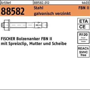 Anclaje de Acero Fischer FBN II 8/20, Paquete de 50 Piezas - Product Image 1