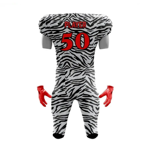 ชุดเครื่องแบบอเมริกันฟุตบอลแบบดิจิทัลของผู้ชายชุดกีฬาผ้าโพลีเอสเตอร์100% นุ่มระบายอากาศได้ดีขนาดพิเศษ - Product Image 3