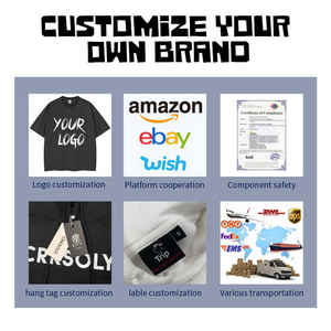 Camiseta de algodón Vintage lavada con ácido de talla grande Unisex 100% algodón 300 gramos logotipo personalizado patrón sólido impresión Digital para hombres - Product Image 4