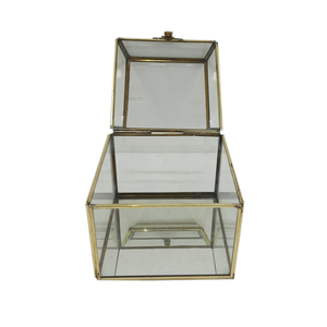 Wholesale Bulk Jewellery <b>Box</b> <b>Glass</b> and Brass With Silver Plating Customized Product for Wedding Decoration Handmade Bulk - Product Image 2