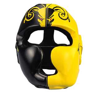 Rising Fitness vente en gros équipement d'entraînement de boxe professionnel combat gratuit en cuir PU casque de boxe adulte protège-tête - Product Image 3