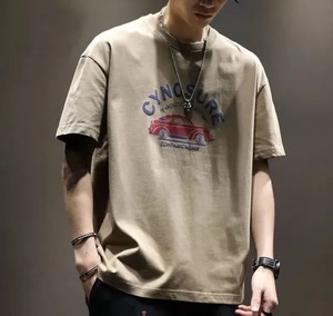 T-shirt surdimensionné pour hommes de haute qualité manches courtes avec épaule tombante poids lourd 100% coton imprimé Box Fit Design - Product Image 3