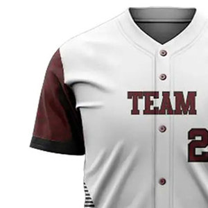 เครื่องแบบทีมเบสบอลขนาดใหญ่ระบายอากาศได้ดีสไตล์ที่ดีที่สุดออกแบบได้ตามต้องการ - Product Image 6