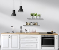 Étagères Murales Flottantes en Bois pour Décoration Intérieure, Idéales pour Cuisine, Salon, Salle de Bain et Chambre, Supportent Livres et Boîtes de Présentation