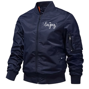 Veste bomber vintage en nylon léger de haute qualité pour homme, coupe-vent décontractée, noire, pour l'extérieur - Product Image 6