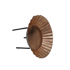 Bougie décorative en fer de forme ronde au design moderne avec placage en laiton pour la décoration de la maison personnalisée à la main - Product Image 2