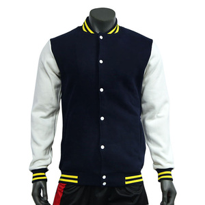 Veste universitaire de haute qualité personnalisée, broderie en chenille, manches en cuir, coupe-vent, style de travail pour hommes et femmes, état neuf - Product Image 1