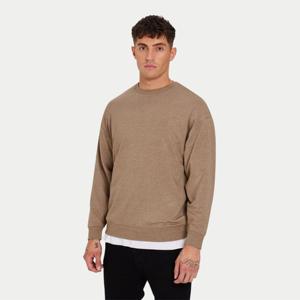 Sweat-shirt à col rond coupe classique pour homme 100% coton doux brodé pour tous les jours, tenue décontractée, saison hivernale - Product Image 3