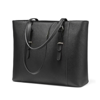 Tas Tote Kulit Asli Mewah Tahan Air Grosir 2025, Custom Logo Resleting, untuk Wanita, Musim Dingin, Semi, Panas, Gugur