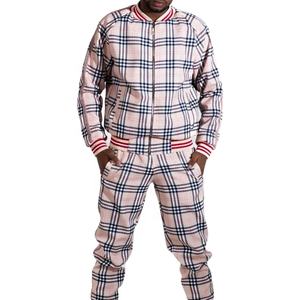 Nouveau survêtement à fermeture éclair personnalisé de qualité supérieure pour hommes combinaison de jogging 2 pièces avec survêtement de taille supérieure pour hommes - Product Image 1