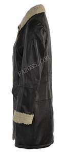 Chaqueta Larga de Piel de Oveja Auténtica para Mujer, Estilo Casual, Abrigo de Invierno con Relleno Cálido, Chaqueta de Aviador B3 de Cuero, OEM - Product Image 4