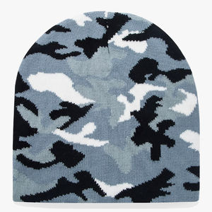 Bonnet en jacquard à impression numérique personnalisable pour homme - Style vintage, 100% acrylique, taille plus, bonnet d'hiver avec nom de marque personnalisé - Product Image 1