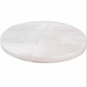 คริสตัลธรรมชาติขายส่ง Agate Selenite แกะสลักชาร์จรอบรูปร่างแผ่นซูเปอร์คุณภาพที่มีอยู่ - Product Image 1