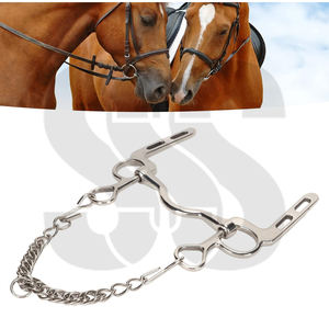Cadena de gancho de acero inoxidable de alta calidad OEM al por mayor para bocados de caballo, con rodillo de fácil control que evita el deslizamiento del bocado para carrozas. - Product Image 2