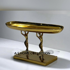 Cuenco clásico para servir para el hogar, boda, fiesta, nueces y frutas, cuenco de Color dorado, diseño de flores modernas, cuencos de mesa de Metal, Juego de 4 - Product Image 3
