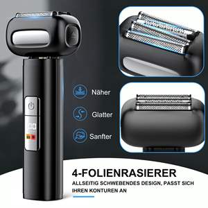 Afeitadora Eléctrica Rotativa para Hombre, Resistente al Agua IPX7, 120 Minutos de Autonomía, Carga USB, Bloqueo de Viaje y Silenciosa para Cara y Barba - Product Image 5