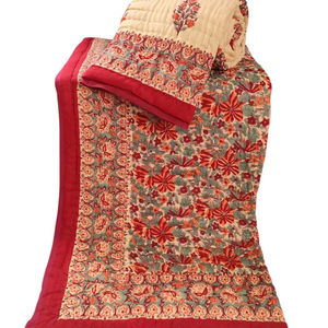 Edredón Reversible Hecho a Mano de 100% Algodón, Bloque de Mano, Diseño Ligero Tradicional Impreso para Edredón de Algodón de Invierno - Product Image 1