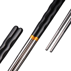 Palillos chinos de metal, palillos chinos reutilizables para sushi, palillos coreanos, aptos para lavavajillas, cocina a precio asequible - Product Image 5