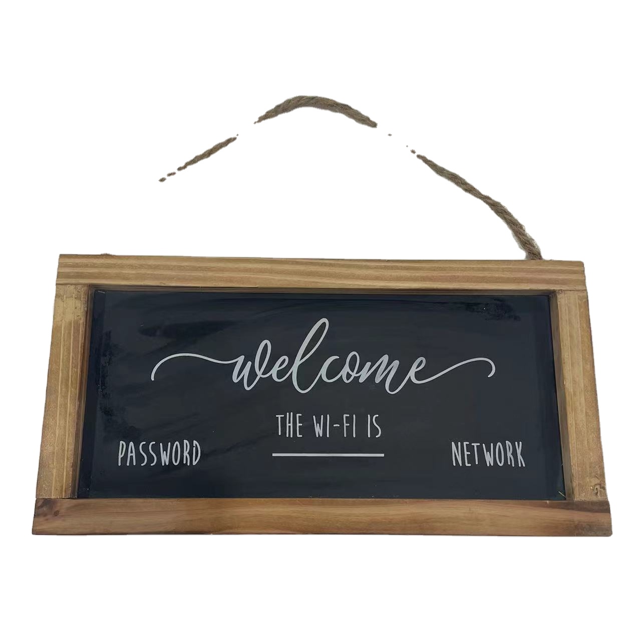 Chalkboard Style WiFi Password Sign - Acrylic Table Display For Home, Cafe Or Office Guests