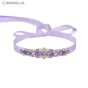 Cinturón de Novia Ajustable con Pedrería Lavanda Bridella BS451L - Product Image 2