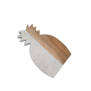 Nuevo modelo más vendido en 2021 Tabla de cortar de madera de acacia natural Tabla de cortar con losa de mármol - Product Image 1