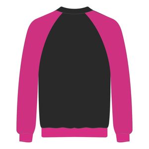 Delta Psi Rho Sorority Raglan Sleeve Crewneck Sweatshirt Black Cotton Poly Filling the Voids <b>Jumper</b> Greek Life Casual Apparel - Product Image 3