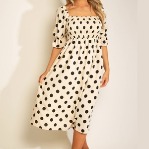 Ropa de embarazada de mujer personalizada de alta calidad, cómoda, holgada, informal, de media manga, estampado, vestido de maternidad transpirable - Product Image 6