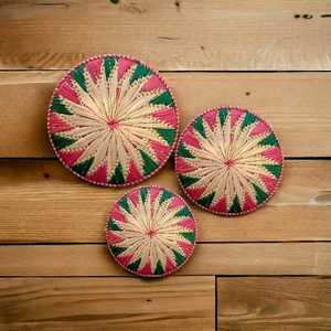 Cesta decorativa para colgar en la pared de ratán Floral, cesta de hierba Sabai Natural, cesta de decoración de pared para decorar tu hogar - Product Image 6