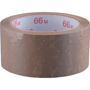 Cinta Adhesiva de PVC Marrón BURMANN para Oficina, 66 m de Longitud, 50 mm de Ancho, 1 Rollo, Cinta de Embalaje - Product Image 1