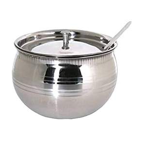 Bol à sel en acier inoxydable pour le dîner, bol de table avec les meilleurs ustensiles de cuisine polis, bol à sel et à poivre en acier - Product Image 6