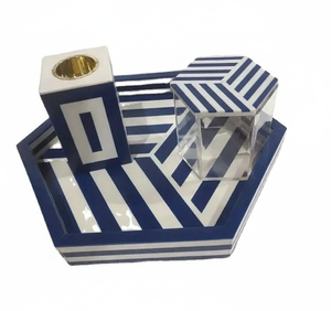 Elegant Eco-Friendly Resin Incense Bakhoor Burner with Hexagon-Shaped MDF <b>Tray</b> Box for Religious Home & Hospitality Use - Product Image 5