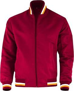 Chaqueta de béisbol universitaria negra personalizable para hombre estilo Letterman informal con mangas universitarias bordadas logotipo personalizado - Product Image 5