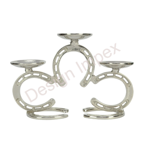 Metal Horse <b>Shoe</b> Candle Stand Circular Design Durable Home Decoration - Product Image 5