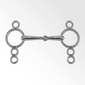 Continental mordaza, articulado simple, 4 anillos 16mm Bit Horse Products Horse Bits - Product Image 1