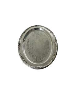 Plat de service ovale en aluminium en gros avec bordure, décoration de ferme antique, plat en métal pour la maison, l'hôtel et le restaurant - Product Image 4