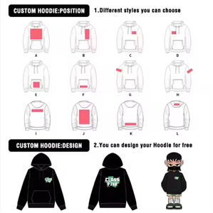 Sudaderas con Capucha de Felpa 100% Algodón para Hombre, Invierno, Logotipo Personalizado Impreso en la Parte Delantera, Estilo Holgado y Pesado - Product Image 5