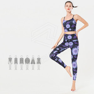 New Arrival Custom Made Women's Yoga Set Breathable Bra & <b>Pant</b> Sports Bra & Legging Solid Pattern Plus Size Hot <b>Sexy</b> Shorts - Product Image 2
